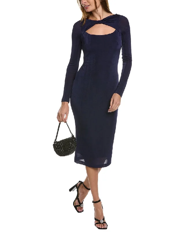 End - Of - Month Blowout Alexia Admor Tanya Twist Front Midi Dress