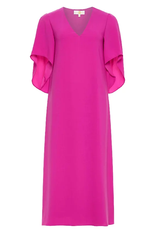 Fashion Sale Women's Meredith Midi Dress In Carmine Pink