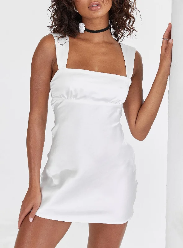 Mid - Season Sale Tracie Mini Dress White