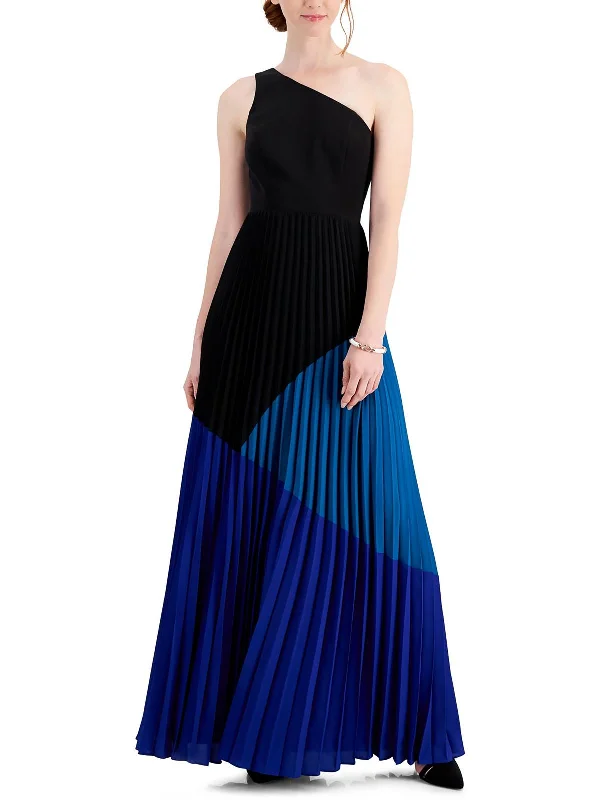 Limited - Edition Drops Womens Colorblock Pleated Maxi Dress