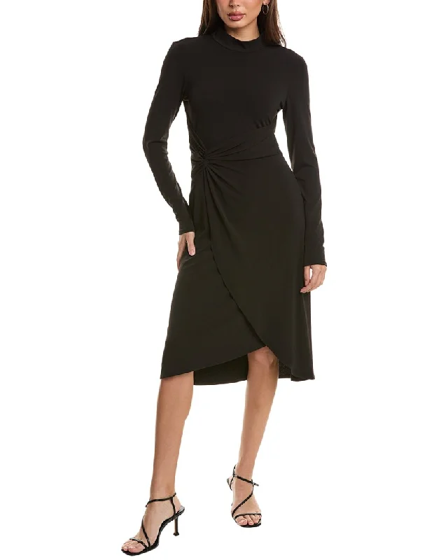 Final Clearance BCBG New York Crepe Jersey Midi Dress