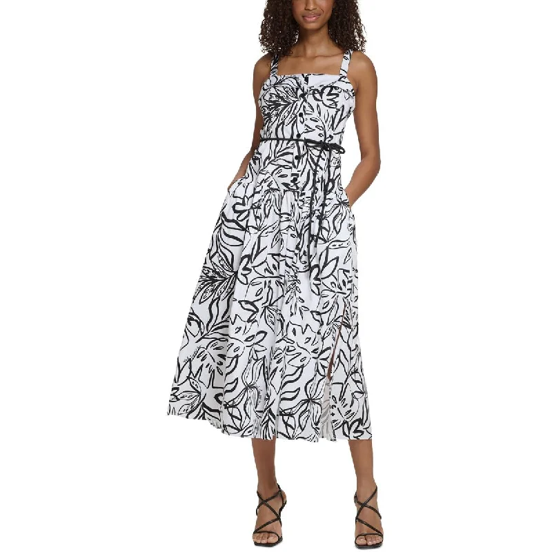 Fashion Sale Womens Cotton Blend Tea Length Maxi Dress