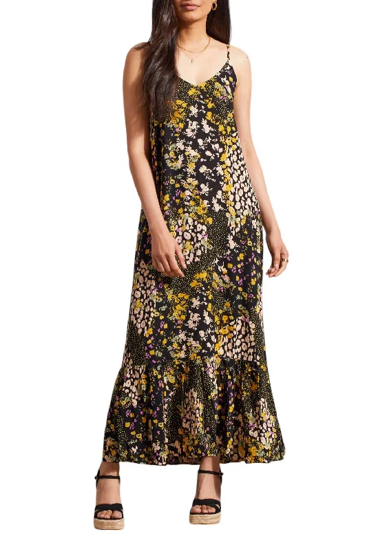 Celebrate With Big Savings Maxi Dress With Bottom Frill In Limncello