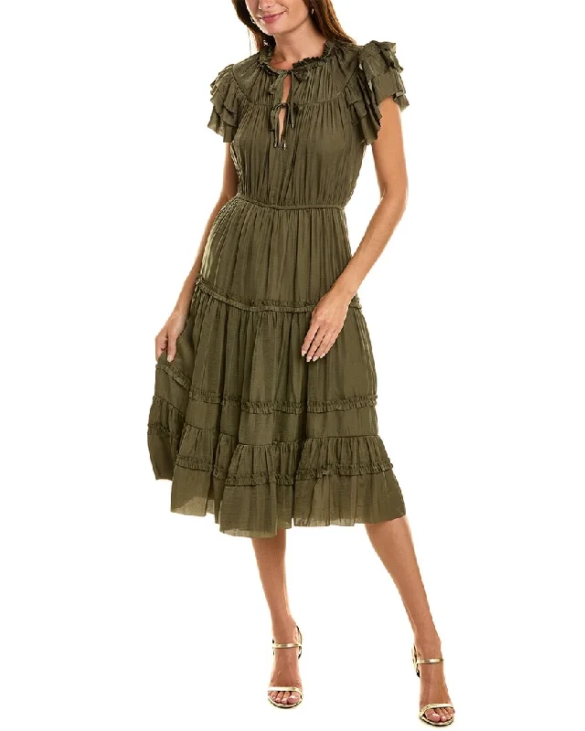 Limited Quantities Sam Edelman Tiered Ruffle Midi Dress