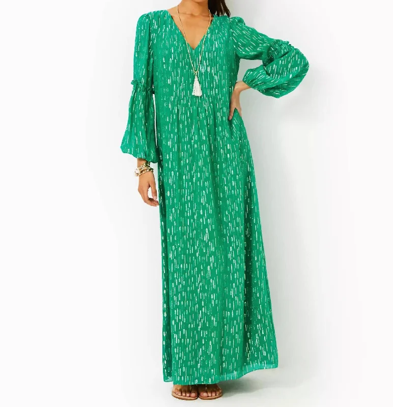 Fashion Forward Cleme Maxi Dress In Fiddle Leaf Green