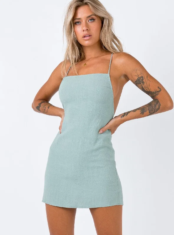 Last Chance Sale Sinclair Mini Dress Sage