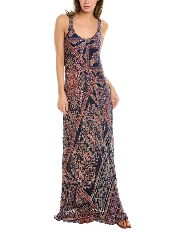 Limited Time Deal Johnny Was Omo Silk-Blend Maxi Dress