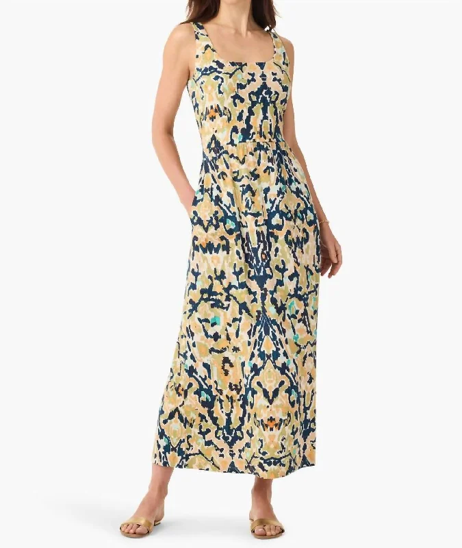 Celebrate With Big Savings Danielle Maxi Dress In Indigo Multi