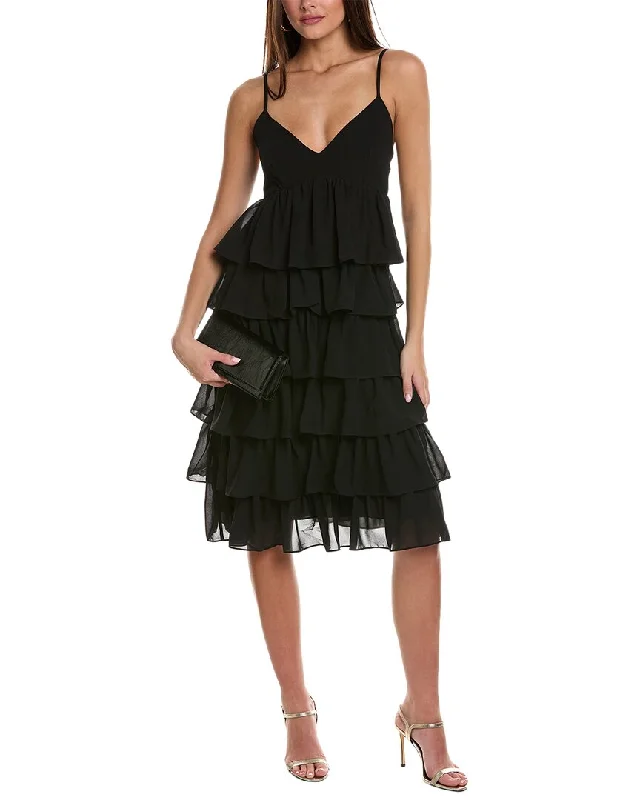 Wardrobe Update BCBG New York Tiered Midi Dress