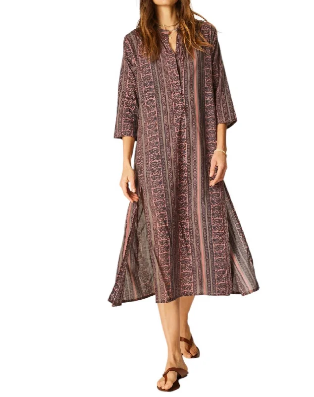 Clearance Event Isobel Maxi Dress In Paisley Stripe Heather