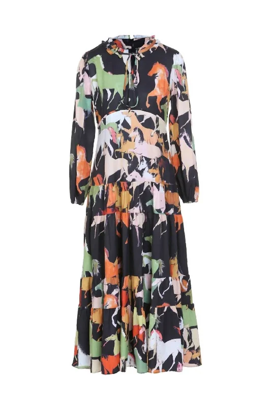 Chic Outfits Derby Days Maxi Dress In Multi