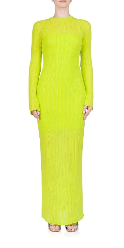 Buy More, Save More Line Up Knit Maxi Dress In Acid