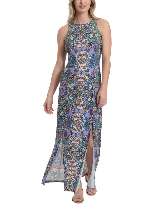 Winter Warm - Up Sale Womens Sleeveless Paisley Maxi Dress