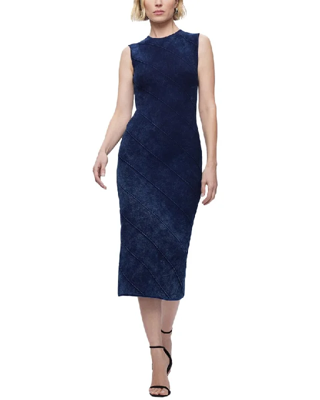 Discounts On Casual Weekend Styles Herve Leger Denim Bandage Midi Dress