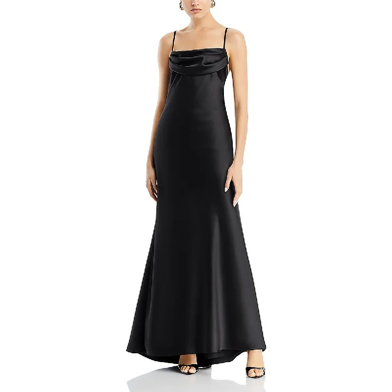 Trend Alert Womens Full Length Cowl Neck Maxi Dress