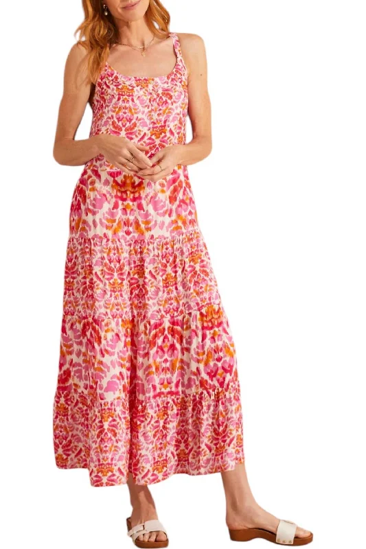 Wardrobe Upgrade Sleeveless Maxi Dress In Amberglow