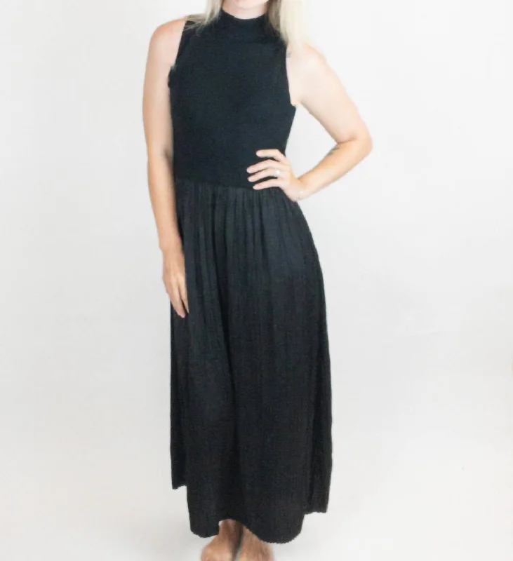 Limited Quantities Twofer Maxi Dress In Black