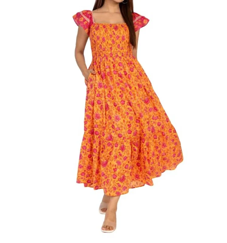 Limited Time Deal Seville Maxi Dress In Coral