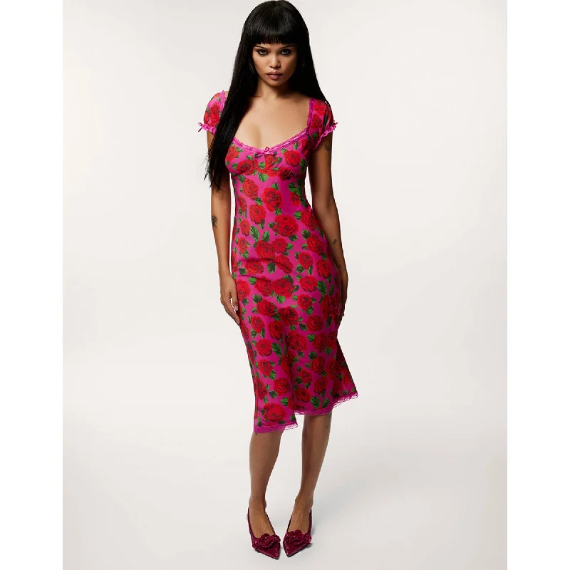 Father'S Day Deals Malibu Midi Dress Raspberry