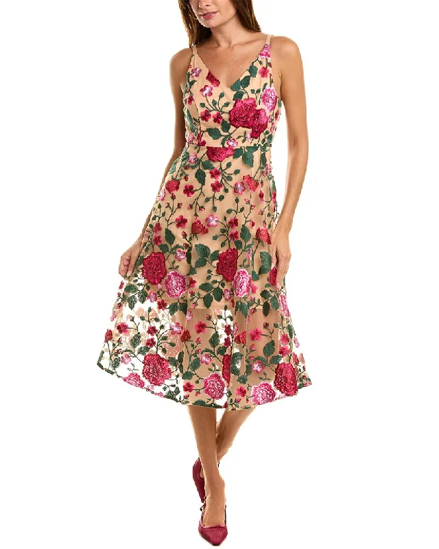 Holiday Sale Sam Edelman Rose Embroidered Midi Dress