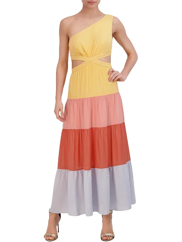 Summer Splash Sale Womens One Shoulder Long Maxi Dress