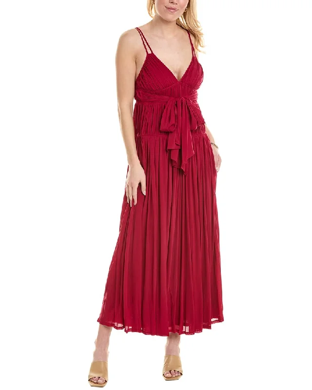 Clearance Event Rebecca Taylor Ruched Maxi Dress