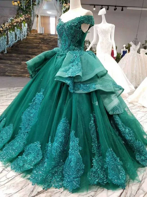 Today Only ball gown green Prom Dress , evening Prom Dress     cg22392