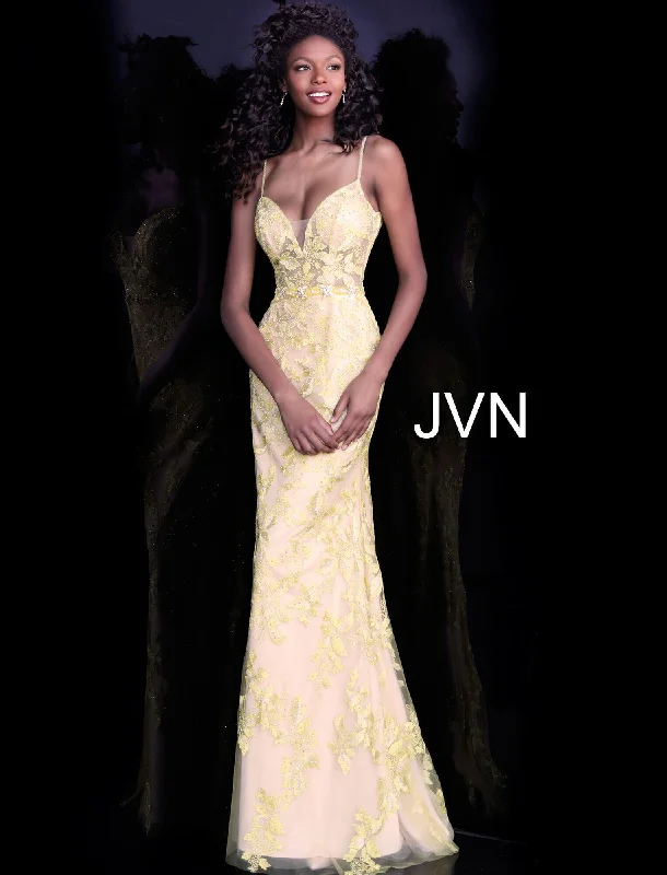 Day-To-Night Styles Jovani 62330 Spaghetti Straps Prom Lace Dress