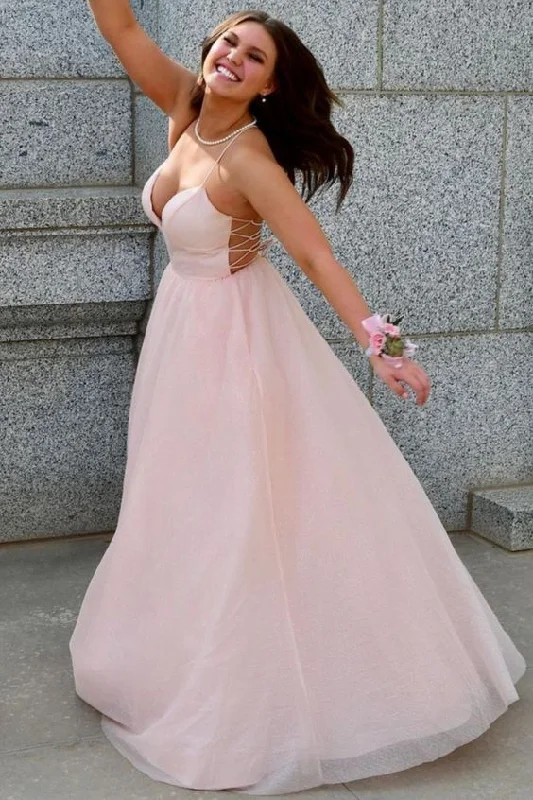 Big Savings On Rustic Countryside Styles princess A-line pink long prom dress ball gown    cg20857