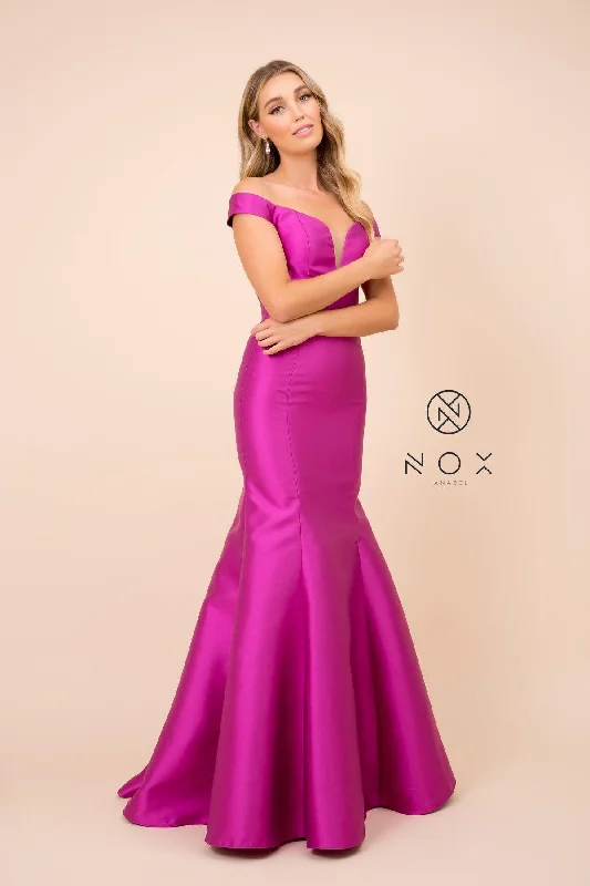 Huge Savings On Parisian Styles Long Off The Shoulder Fitted Formal Prom Dress Evening Gown