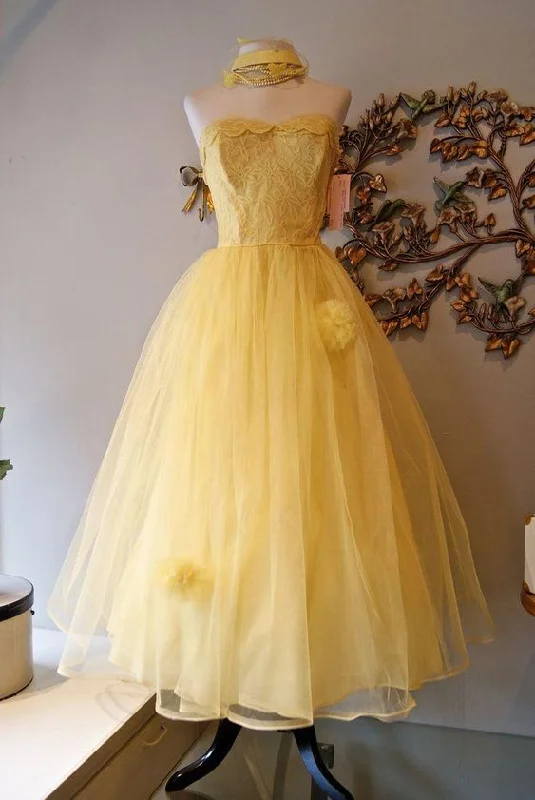 Mother'S Day Special Princess yellow evening gown Homecoming Dress           cg23291