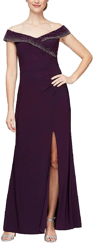 Spring Fashion Alex Evenings AE81351553 Long Mother of the Bride Dress