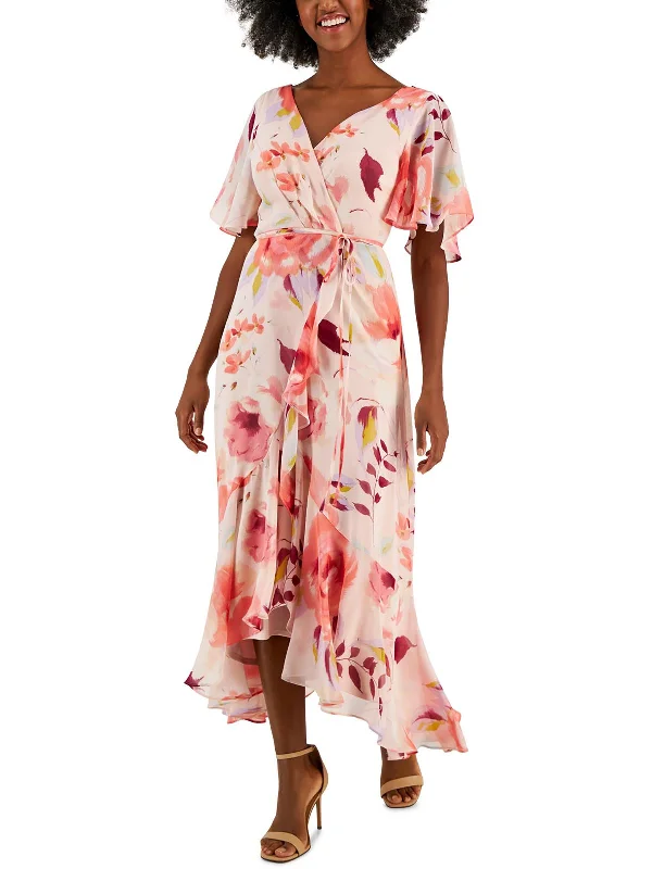 Limited-Time Offer Womens Chiffon Floral Maxi Dress