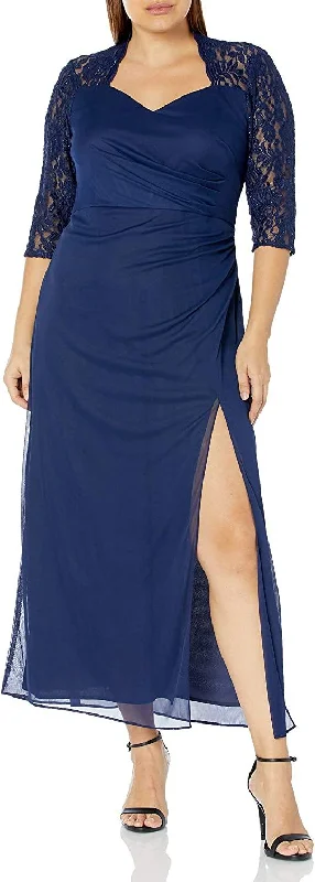 Early Access To Art Deco Styles Sale Alex Evenings AE84122363 Plus Size Long Formal Dress