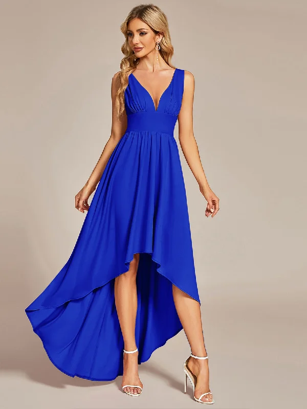 Limited - Edition Drops High Low Sleeveless Wholesale Bridesmaid Dresses