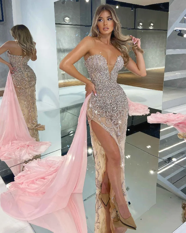 Holiday Sale Long Embellished Evening Gown