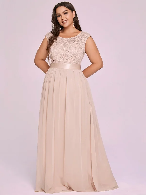 Father'S Day Deals Wholesale Plus Size Fahion Bridesmaid Dresses with Lace