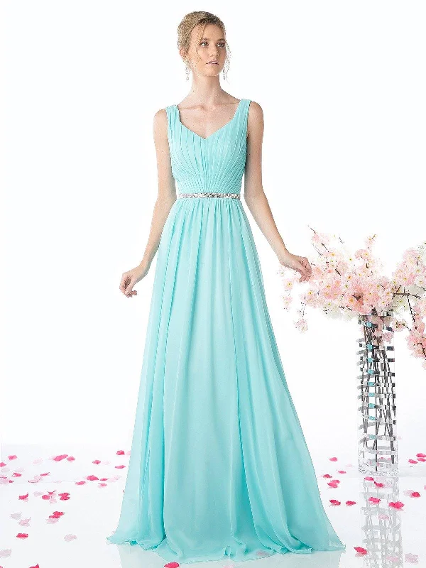 Today Only Long Sleeveless Chiffon Dress by Cinderella Divine W0014