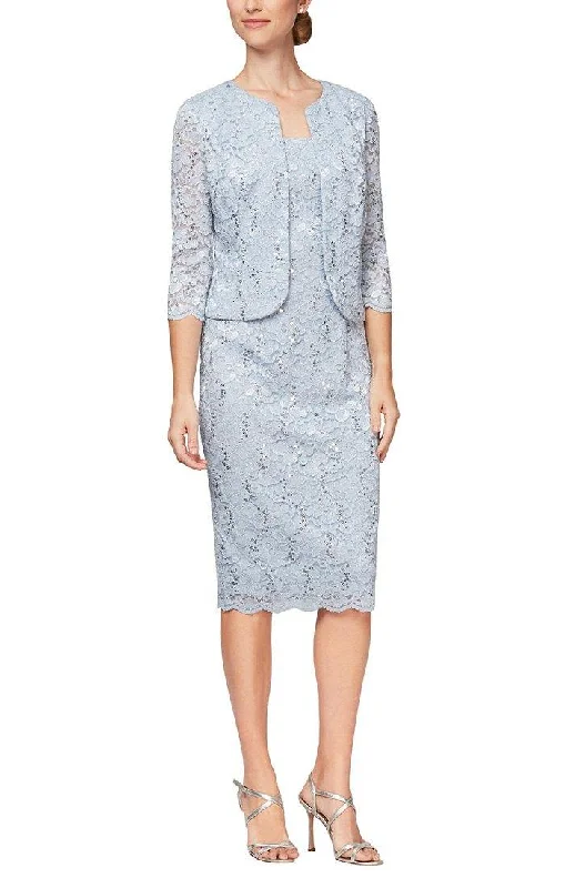 Spring Fling Sale Alex Evenings AE81122329 Short Lace Jacket Formal Dress