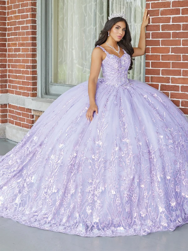 Clearance Event Applique Sleeveless Quinceanera Dress by House of Wu 26050