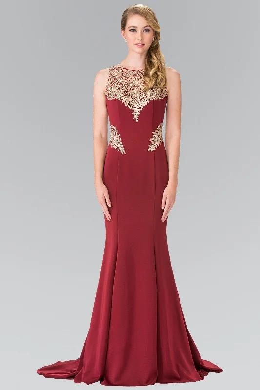 Seasonal Trends Long Sleeveless Embroidered Dress by Elizabeth K GL2312