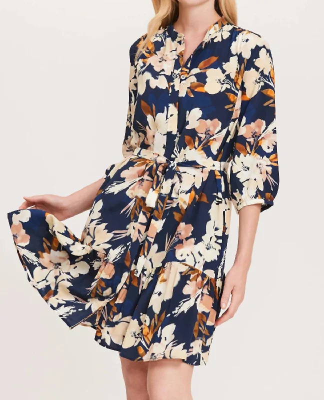 Special Offer Petra Floral Print Dress In Multi