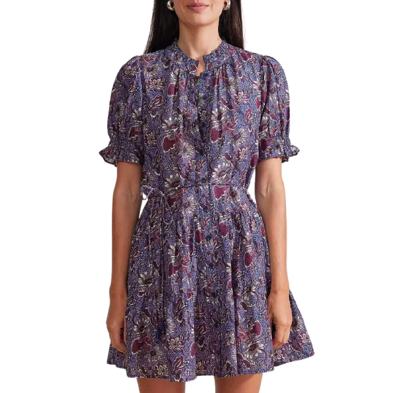 Chic Styles Las Alturas Mini Dress In Dutch Floral