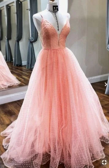 Fashionista Favorites A-line Straps Pink Long Prom Dress Ball Gown    cg20599