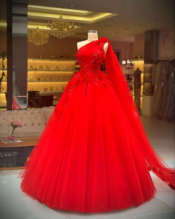 Unbeatable Prices red ball gown long prom dress, evening dress    cg21053