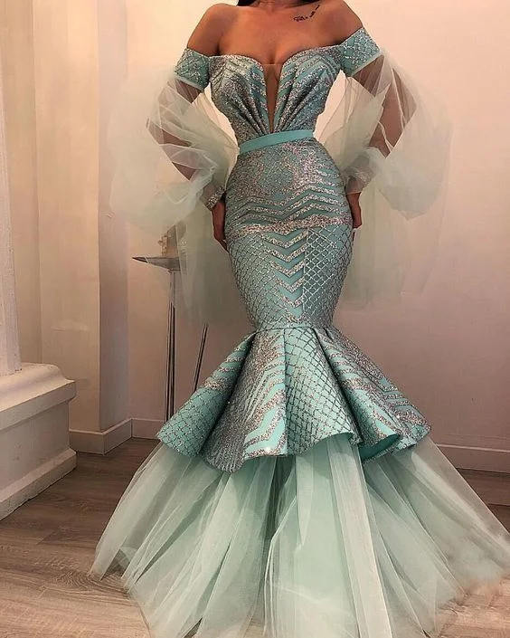 Fashion-Forward Outfits 2020 new arrive mermaid prom dress women fashion gown  cg5851