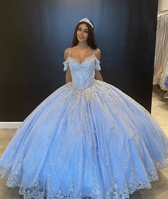 Feminine Soft - Hued Styles ball gown Prom Dress V Neckline, Prom Dresses, Pageant Dress, Evening Dress, Ball Dance Dresses       cg23109