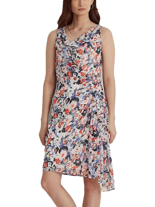 Buy More, Save More Womens Floral Gathered Cocktail And Party Dress