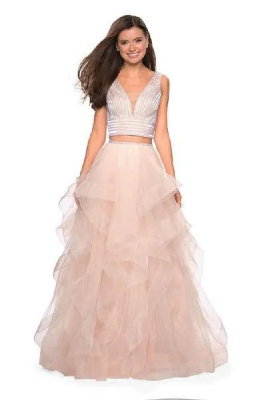 Hollywood Glam Award - Show Style La Femme 27445SC - Tiered Tulle A-Line Prom Dress