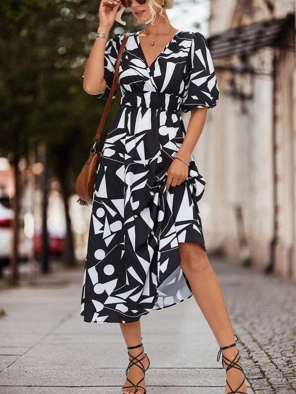 Last Chance Sale Women Printed Long Dress